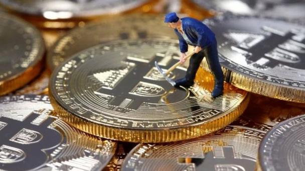 An intricate view of a high-performance miner in a hosting facility, illustrating the hardware's role in efficient Dogecoin extraction